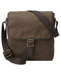 Fossil Estate Calvary Twill East West Messenger Bag   Wallets & Accessories   Men