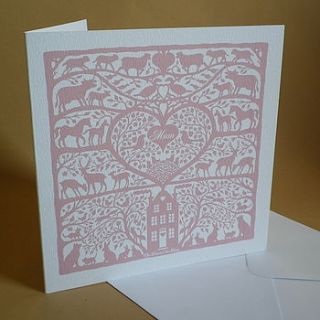 'heart of the home' mother's card by glyn west design