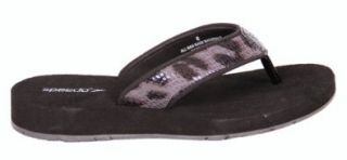 Speedo Women's fashion Flip Flops (6, Brown Cheetah) Sandals Shoes