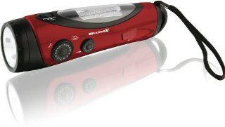 Weather X FR182R NOAA Weather Band and AM/FM Radio with Flashlight/Lantern   Red/Black Electronics