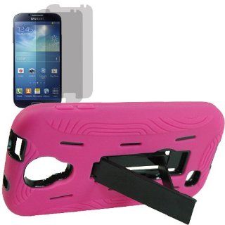 BW Armor Video Stand Protector Hard Shield Snap On Case for AT&T, Cricket, Sprint, T Mobile, U.S. Celluar, Verizon Samsung Galaxy S IV 4 S4 i9500 x2 Fitted Screen Protector  Magenta Pink Cell Phones & Accessories