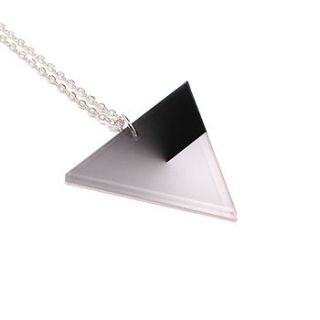 spin l triangle pendant, eight colours avail by inca starzinsky