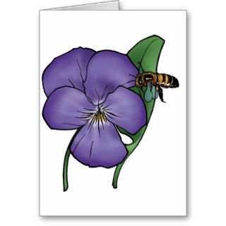 Violet State Flower Greeting Cards