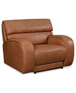 Damon Leather Power Recliner Chair, 46W x 39D x 38H   Furniture