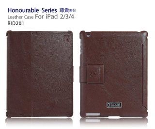 I CARER Honourable Series Genuine Leather Case for iPad 2 / iPad 3 (RID201) (Luxury Brown) Computers & Accessories
