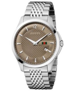 Gucci Watch, Mens Swiss G Timeless Two Tone Stainless Steel Bracelet 38mm YA126409   Watches   Jewelry & Watches