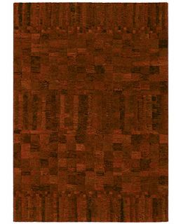 Couristan Area Rug, Taylor Crushed Velvet Poppy Red 92 x 125   Rugs