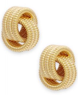 14k Gold Earrings, Triple Love Knot Stud Earrings   Earrings   Jewelry & Watches