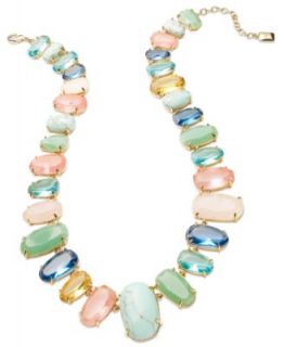 Lauren Ralph Lauren 14k Gold Plated Palm Beach Bib Necklace   Fashion Jewelry   Jewelry & Watches