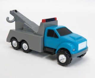 (1/64th) Ertl Blue and Gray Tow Truck Toys & Games