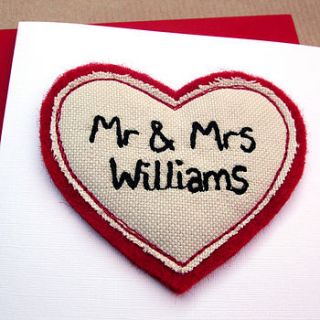 'mr and mrs' personalised wedding card by jenny arnott cards & gifts