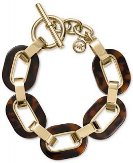 Michael Kors Bracelet, Gold Tone Tortoise Link Toggle Bracelet   Plus Sizes