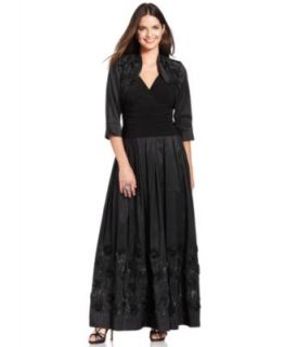 Lauren Ralph Lauren Long Sleeve Lace Sequin Gown   Dresses   Women