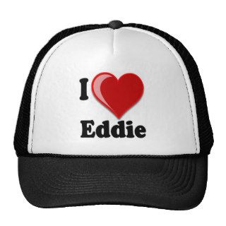 I Love (Heart) Eddie Gifts Mesh Hat