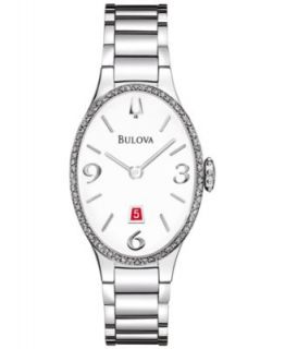 Bulova Womens Diamond (2/3 ct. t.w.) Stainless Steel Bracelet Watch 40x25mm 96R193   Watches   Jewelry & Watches