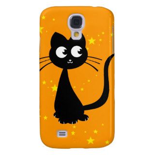 Kitty Kuro Orange Galaxy S4 Case