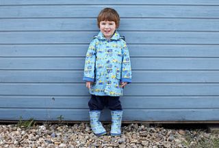 digger hooded raincoat by toby tiger