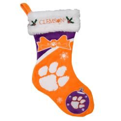 Clemson Tigers Polyester Christmas Stocking Forever Collectibles College Themed