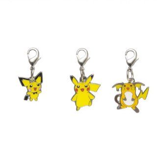 Pokemon Center Metal Charm 172 025 026 pikachu Brand New Japan Toys & Games