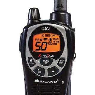 Midland Handheld GMRS Radio — Pair, 36-Mile Range, Waterproof, Model# GXT1000VP4  Two Way Radios