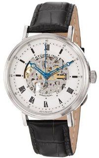 Stuhrling Original Men's 172.33152 Lexington Automatic Skeleton Silver Dial Watch Watches
