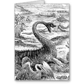 Vintage 1800s Dinosaur Illustration   Dinosaurs Cards