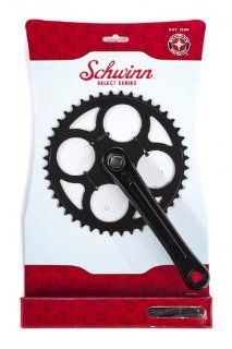 Schwinn S Logo Cruiser Crank (Black, 170mm)  Bike Cranksets And Accessories  Sports & Outdoors