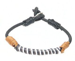 Neptune Giftware Black Leather Cord & Colored Cord Leather Bracelet / Leather Wristband / Surf Wristband Bracelet   (Max Wrist Size Approx. 20cm)   + PLUS FREE LEATHER CORD BRACELET +   169 Cuff Bracelets Jewelry