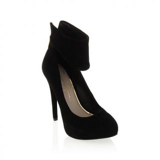 Jessica Simpson "Nwing" Suede Pump with Ankle Cuff