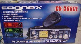 Connex CX 366CE Pro 40 Channel Illuminated Faceplate CB Radio Automotive