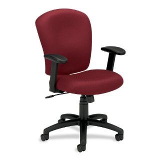 HON HVL220 Task Chair for Office or Computer Desk, Burgundy   Red Computer Chair