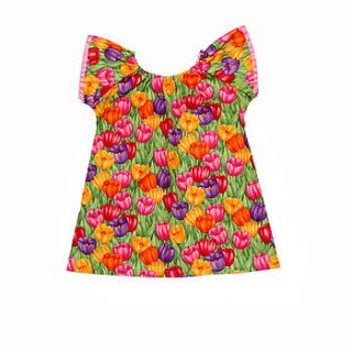 girl's water lily top by vittoria bello for kids