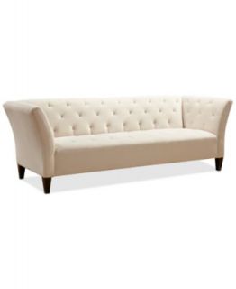 Chloe Velvet Tufted Sofa   Furniture