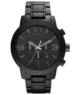 AX Armani Exchange Watch, Mens Chronograph Black Aluminum Bracelet 49mm AX1157   Watches   Jewelry & Watches
