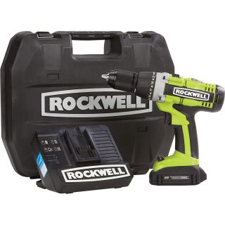 Rockwell Lithium Tech Cordless Drill/Driver — 18 Volt, 1/2in. Chuck