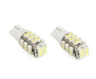 Cutequeen LED Car Lights Bulb White T10 3528 28 SMD 194 168 (pack of 2) Automotive