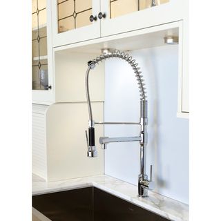 Cusinxel 27 inch Spiral Pulldown Chrome Kitchen Faucet Kitchen Faucets