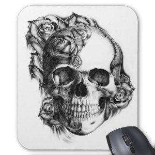 Rose Skull Mouse Pads