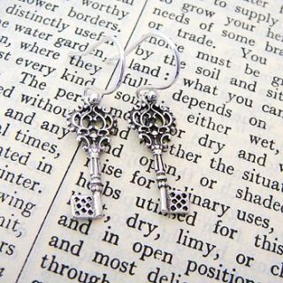 key earrings by heather scott jewellery