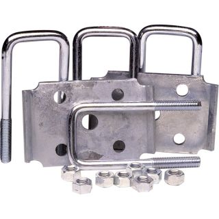 Ultra-Tow Tie Plate U-Bolt Set — Fits 2in. Square Axles, 2000-Lb. Capacity, Model# 56117  Spring Hardware