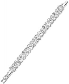 Swarovski Necklace, Silver Tone Crystal Heart Pendant Necklace   Fashion Jewelry   Jewelry & Watches