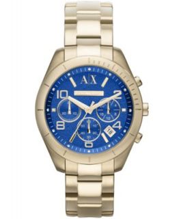 AX Armani Exchange Womens Gold Tone Stainless Steel Bracelet Watch 40mm AX5409   Watches   Jewelry & Watches