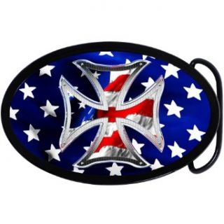 Patriotic Iron Cross Belt Buckle Clothing