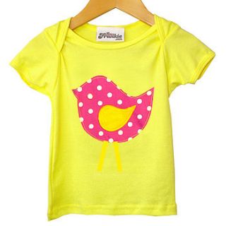 baby girls handmade appliqued t shirt by love frankie