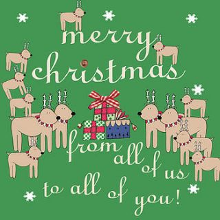 to all of you christmas card by laura sherratt designs