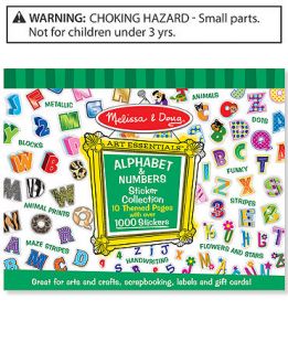 Melissa and Doug Kids Toys, Alphabet & Numbers Sticker Collection   Kids