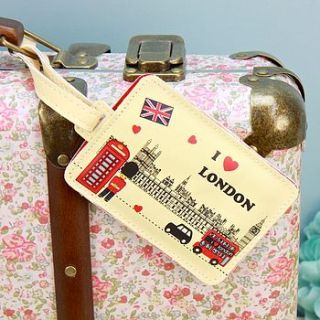 i love london luggage tag by lisa angel homeware and gifts