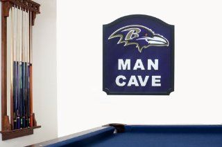 Baltimore Ravens Man Cave Shield  Sports Fan Wall Banners  Sports & Outdoors