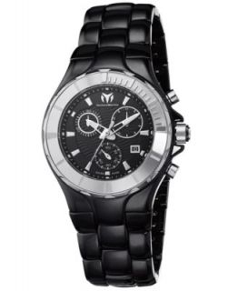TechnoMarine Watch, Swiss Chronograph Cruise Diamond (1/4 ct. t.w.) Black Ceramic Bracelet 110029C   Watches   Jewelry & Watches