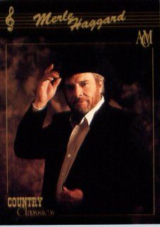 1992 Country Classics Trading Card # 70 Merle Haggard In a Protective Display Case Sports Collectibles